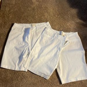 2 Pair Talbots 14P White shorts